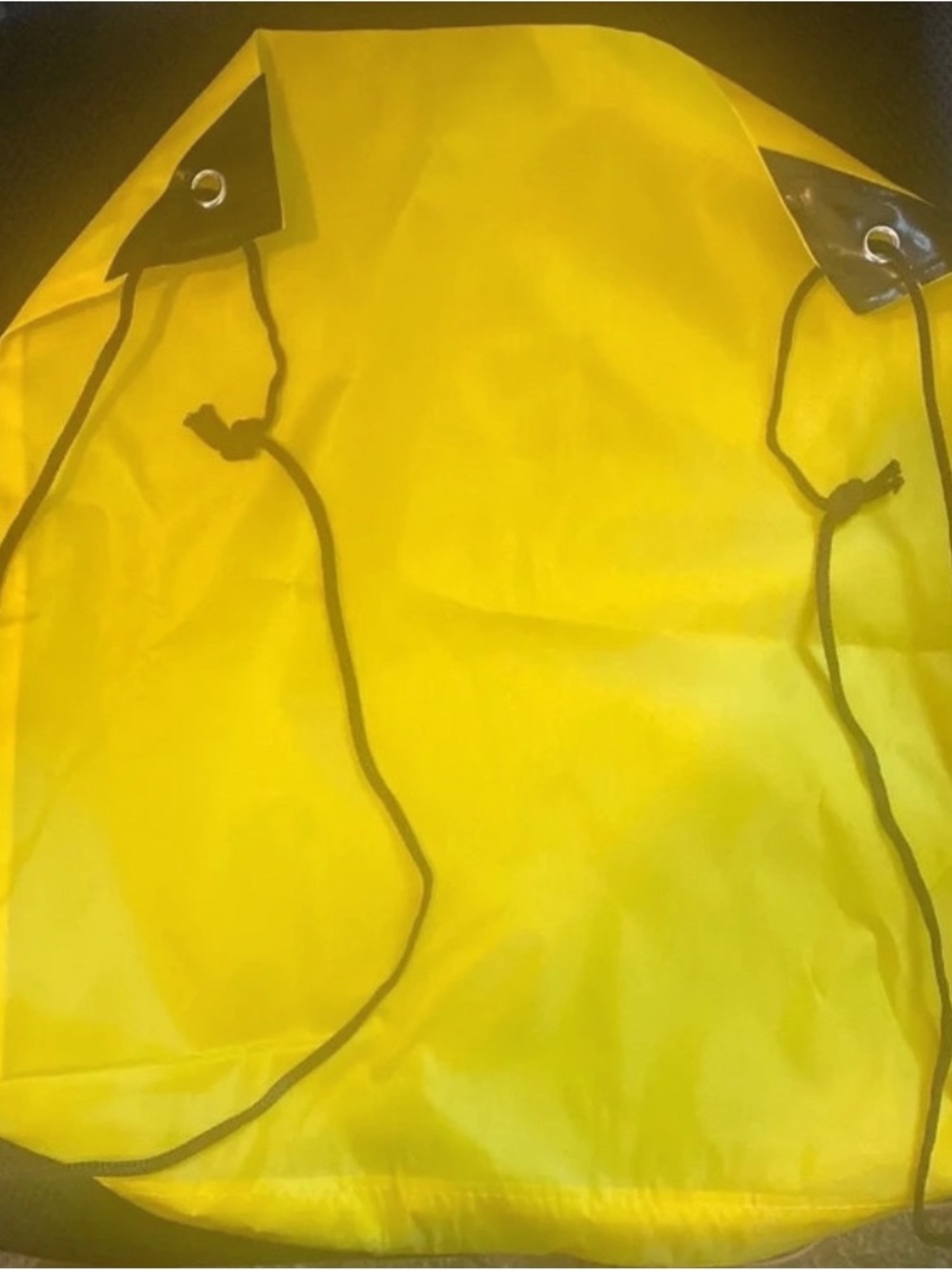 Bright Blue Pink Yellow Drawstring Backpack - Picture 3 of 5